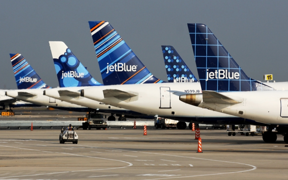 Ogony samolotów w barwach JetBlue
