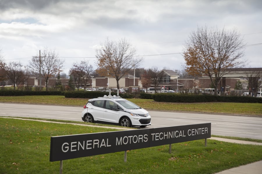 Chevrolet Bolt z systemem do jazdy autonomicznej.