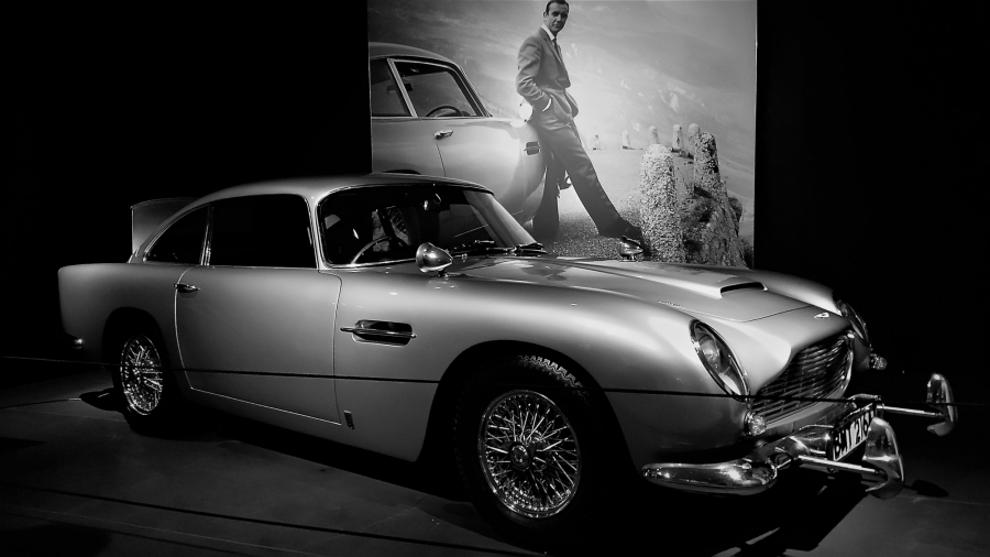 Egzemplarz Astona Martina DB5 z 1964 r., który zagrał w filmie Goldfinger.